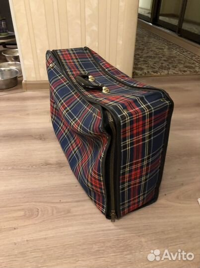 Чемодан в клетку СССР винтаж