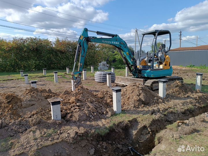 Аренда мини-экскаватора. Мини-экскаватор