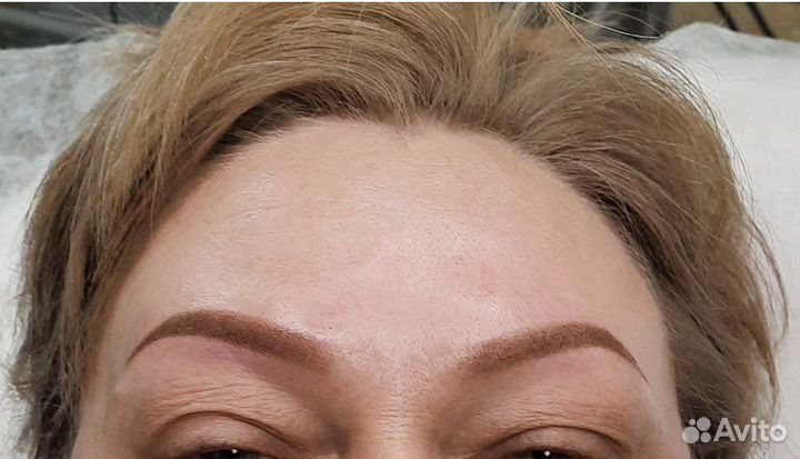 Напыление бровей