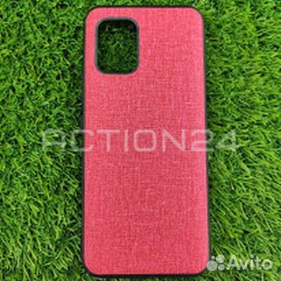 Чехол текстильный Xiaomi Mi 10 Lite (красный)