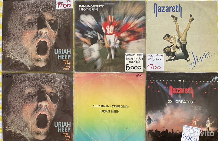 Виниловые пластинки Nazareth Uriah heep Bl Sabbath