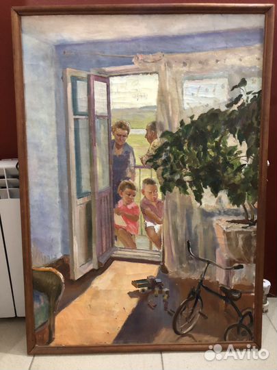 Картина х/масло соцреализм