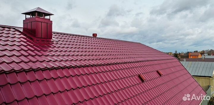Профнастил. Профиль волновой Классик Красное вино