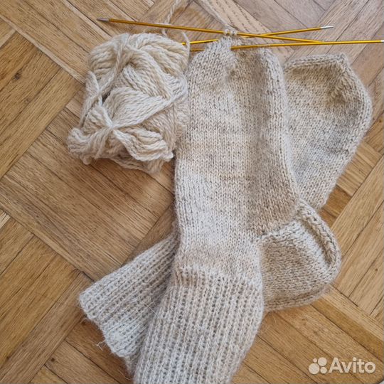 Шерстяные носки ручной работы