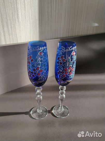 Бокалы фужеры Гусевский хрустальный завод