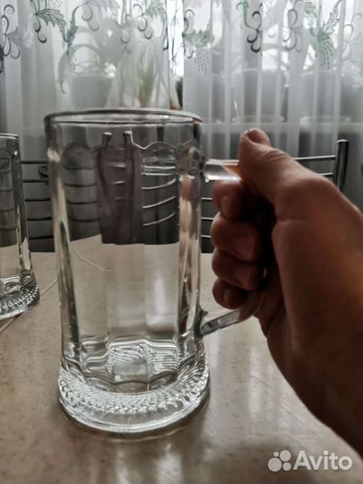 Новые пивные кружки 2шт 0.33л