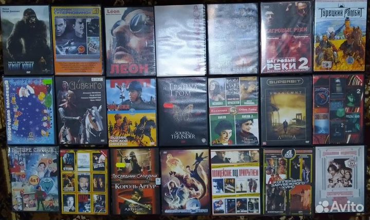 CD-диски музыка, фильмы