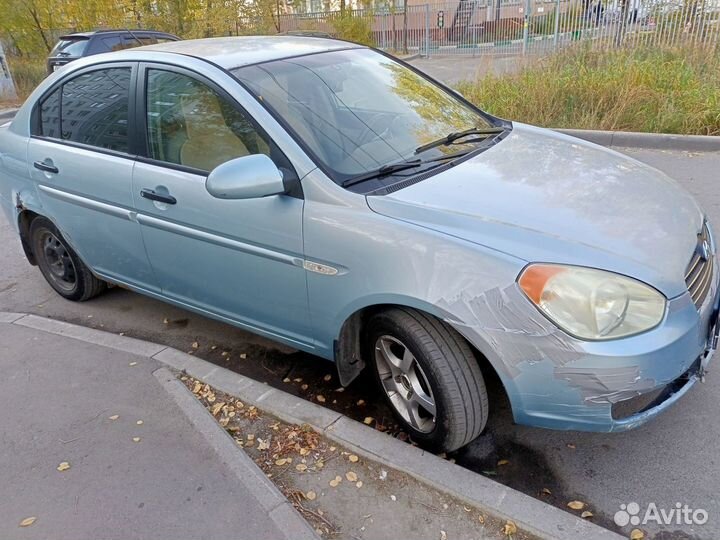 Hyundai Verna 1.4 AT, 2007, 198 000 км