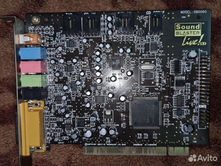 Очень ретро аудио карты ISA; PCI