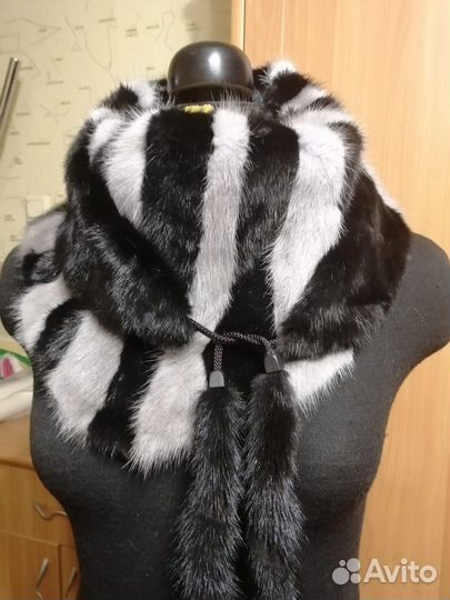 Меховой шарф