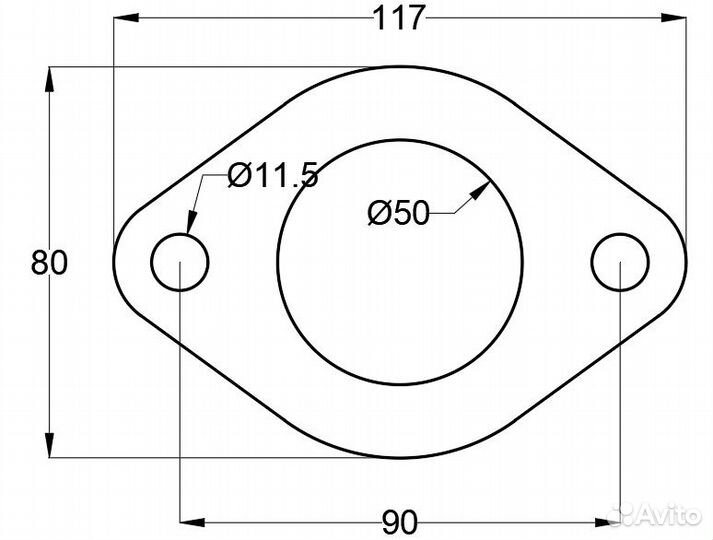 Прокладка выпускной системы Bosal 256519