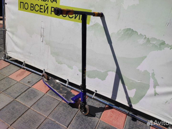 91656) Самокат трюковой Tech Team 100 черный (бу)