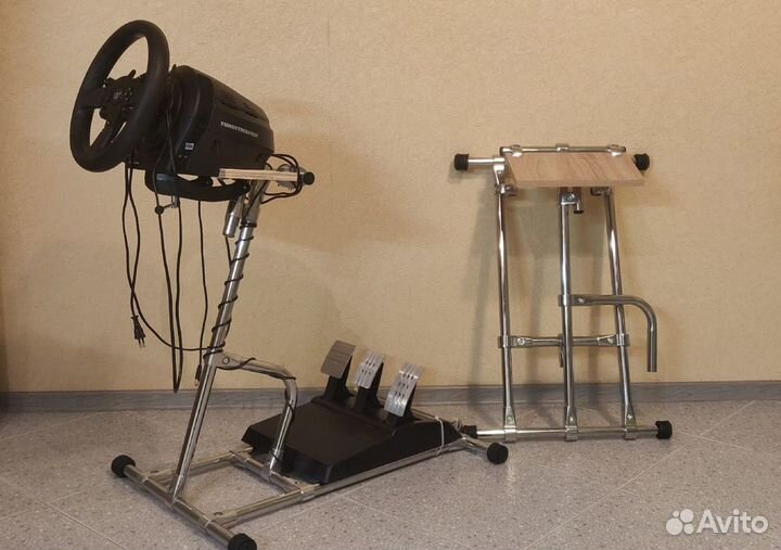 Стойка для игрового руля с креплением под кпп