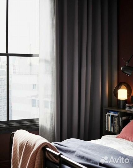 Гардины IKEA hilleborg блокирующие свет,2 шт.145/3