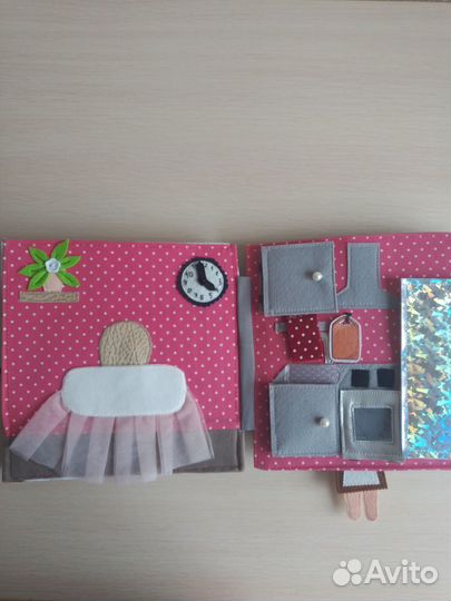 Развивающая книга из фетра 