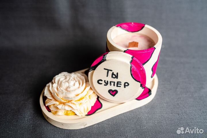 Ароматическая свеча ручной работы