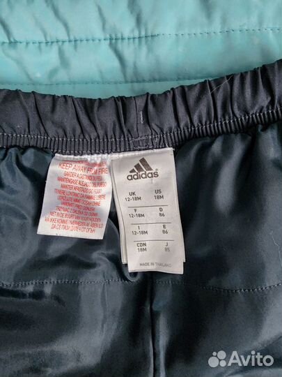 Adidas брюки для мальчика утепленные 86