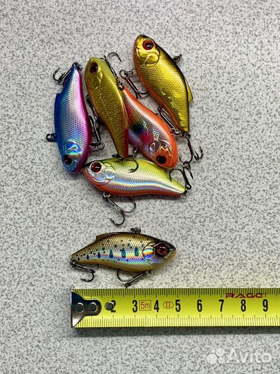 Топ вибы набор 6 шт на форель 50мм 7гр