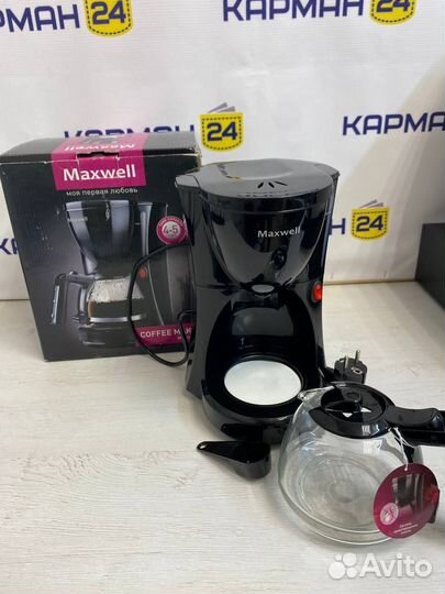 Кофеварка Maxwell MW-1651 BK ID 216358