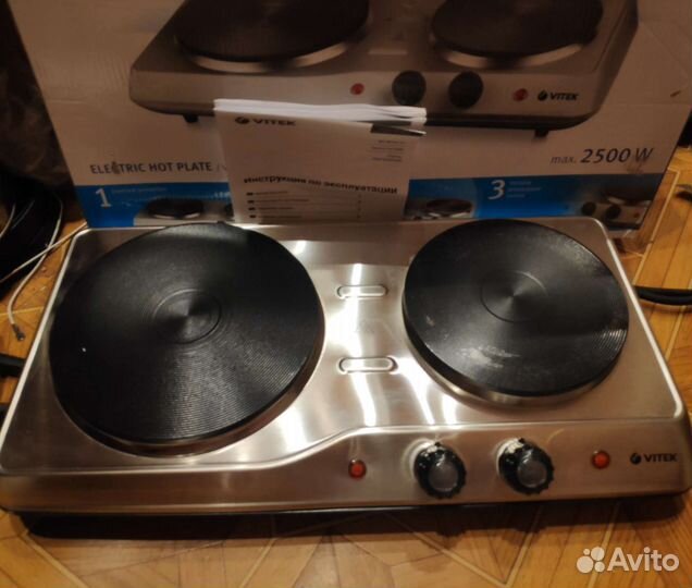 Плитка электрическая 2 конфорки (возможен обмен)