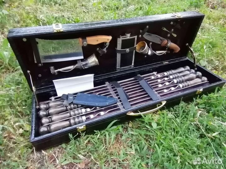 Шампура, Подарочный набор шампуров в кейсе