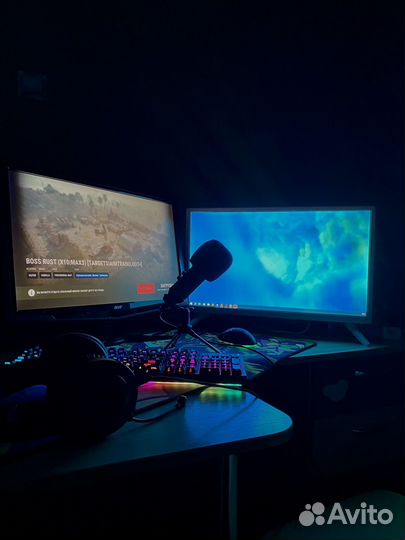 Монитор acer 60hz + телевизор