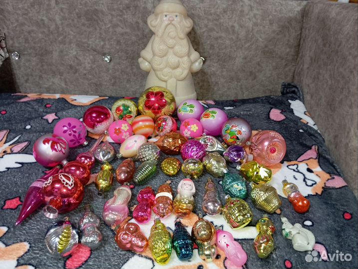 Елочные игрушки СССР лотом (лот 3)
