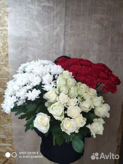 Роза хризантема гвоздика букет цветы