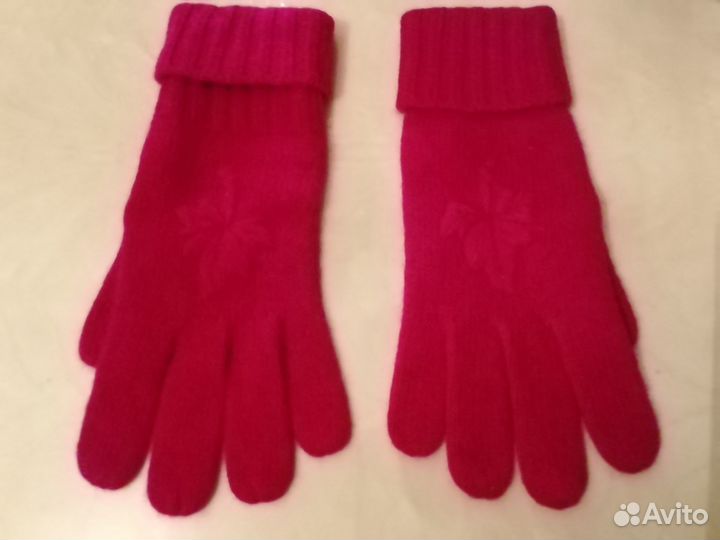 Перчатки.Винтаж.Новые.Цвет малина