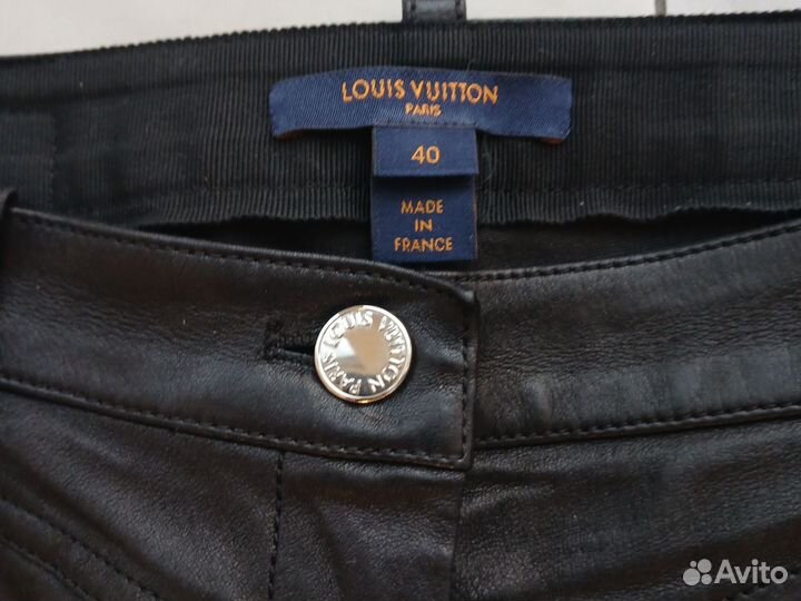 Кожаные брюки Louis Vuitton