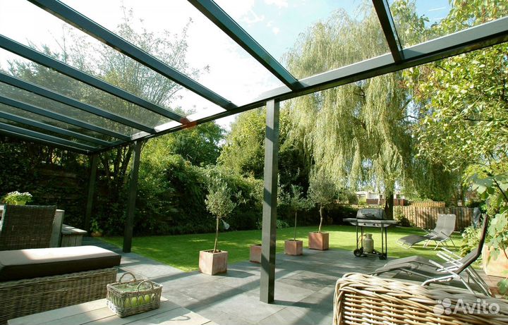 Стеклянные навесы