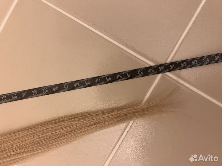 Волосы для наращивания 50 см блонд