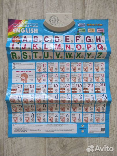 Звуковой плакат для изучения английского языка