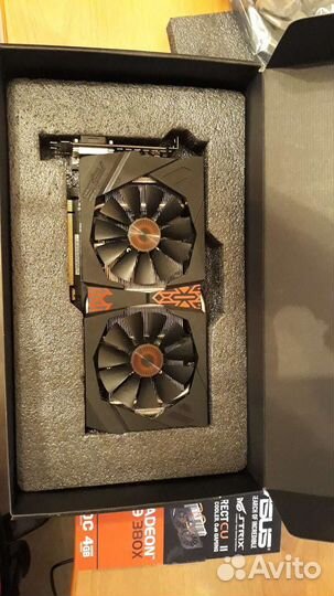 Видеокарта asus radeon R9 380X 4 gb