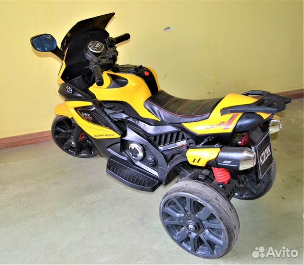 Детский электромобиль трехколесный мотоцикл