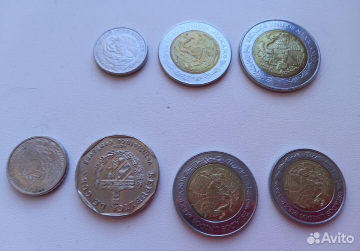 Монеты Доминикана,Мексика,Куба,Гаити