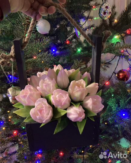 Букет тюльпанов (мыло ручной работы)