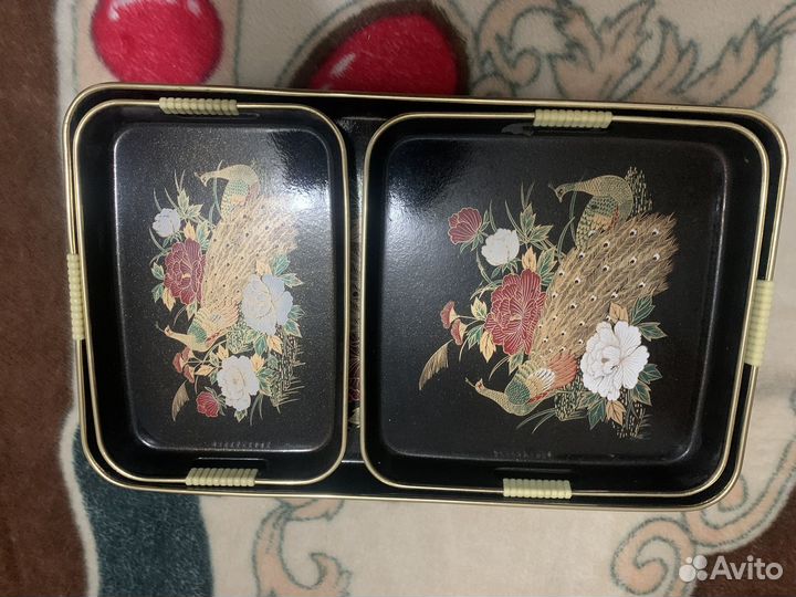 Набор подносов винтаж жар птица