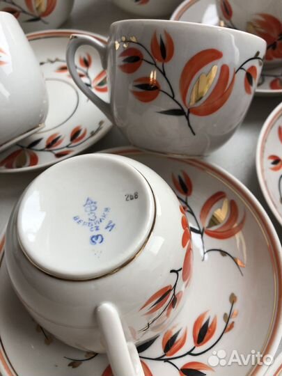 Чайный сервиз СССР вербилки старые