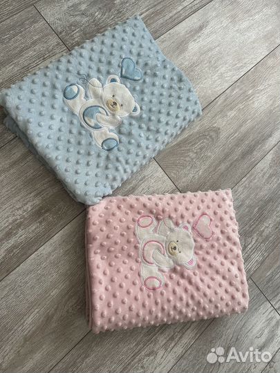 Пледик с мишкой/конверт на выписку