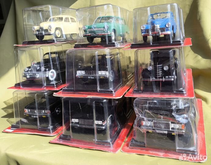 Модель в масштабе 1:24 ашет коллекция ЗИЛ газ раф