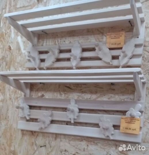 Полки-вешалки липа, в ассортименте