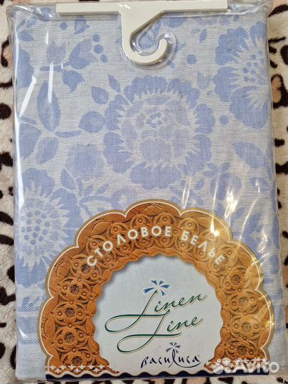 Скатерть льняная новая в упаковке Иваново