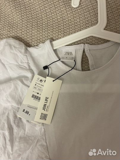 Блузка zara для девочки 134