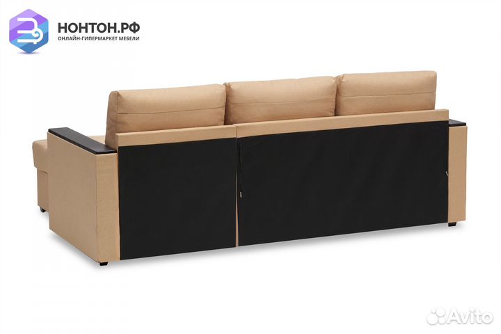 Диван угловой дельфин Атланта Лайт бежевый