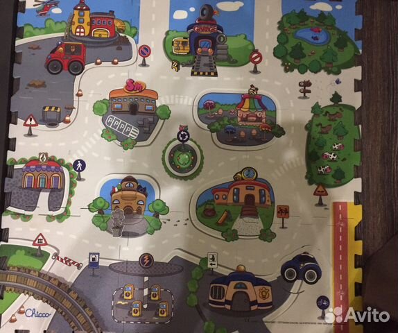 Детский коврик для ползания пазл