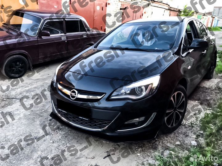 Сплиттер губа opel astra j