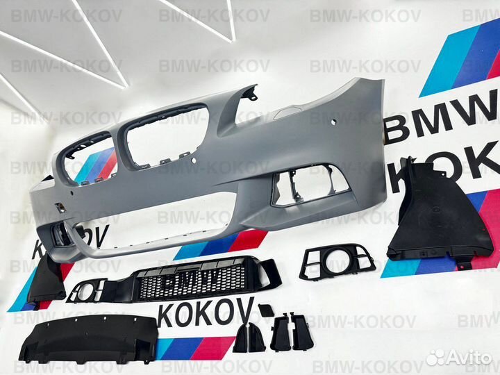 Передний бампер в стиле M tech для BMW F10 рест