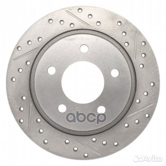 Тормознойдиск перфорация+насечки левый 227