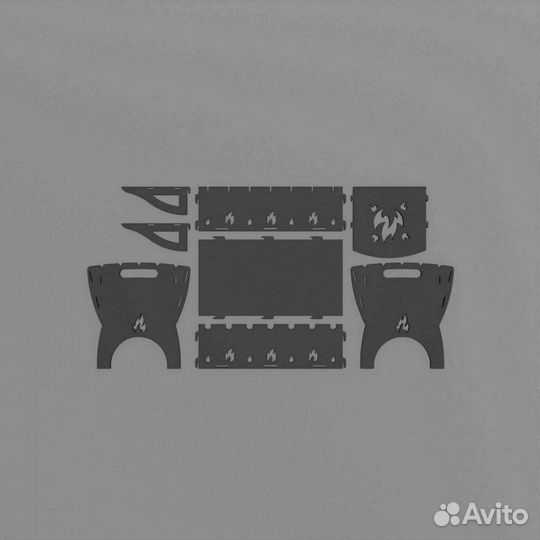 Мангал складной переносной